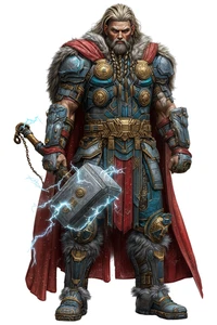 Thor Norse God Viking Mythology Warrior Self Adhesive Warning Sticker
