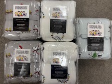 Berkshire PEANUTS SNOOPY King Fleece Holiday Pillowcase Set Choice Colors/Style