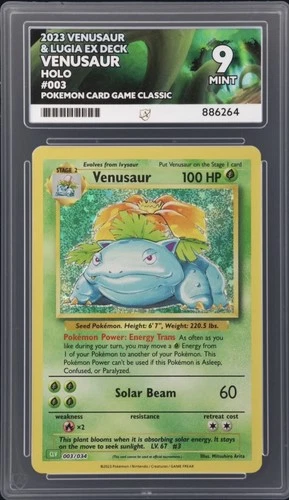 2023 Pokemon Venusaur 003/034 Ace Mint 9 ENGLISH UK SELLER