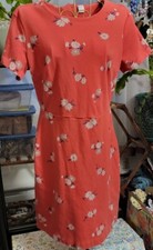 Beautiful S Old Navy Dress Women’s Small Multicolor Floral Short Sleeve Zip Knit
