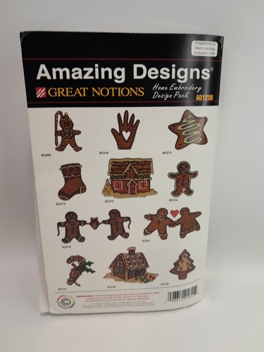 Great Notions Amazing Designs Home Embroidery Design Pack - Set of 3 - Floppy - Picture 9 of 9
