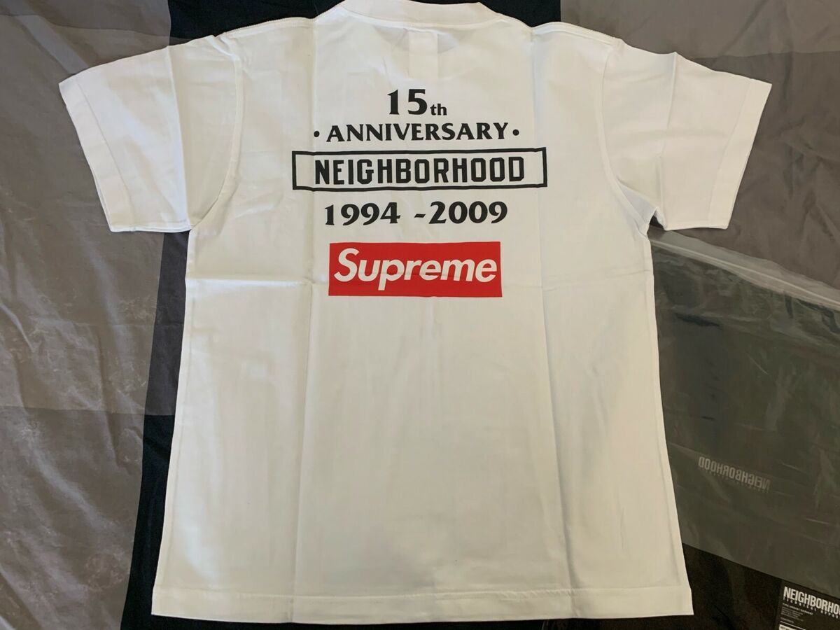 Neighborhood X Supreme 15th Anniversary box logo tee Size S Neighborhood X Supreme 15th Anniversary box logo tee Size S