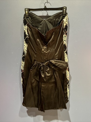 9/10 Gunne Sax Black & White Sequence Party Dress, Lined 1970 Jessica McClintock - Picture 9 of 9