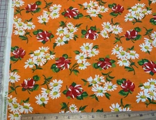 Cotton Fabric 30s40s Repro Roses Daisies Floral AMERICAN JANE S Klop Moda 1/2yd