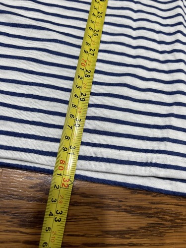 Vintage 90s USA 2x Short Sleeve Striped Single Stitch Grunge T Shirt Deadstock - Picture 6 of 9