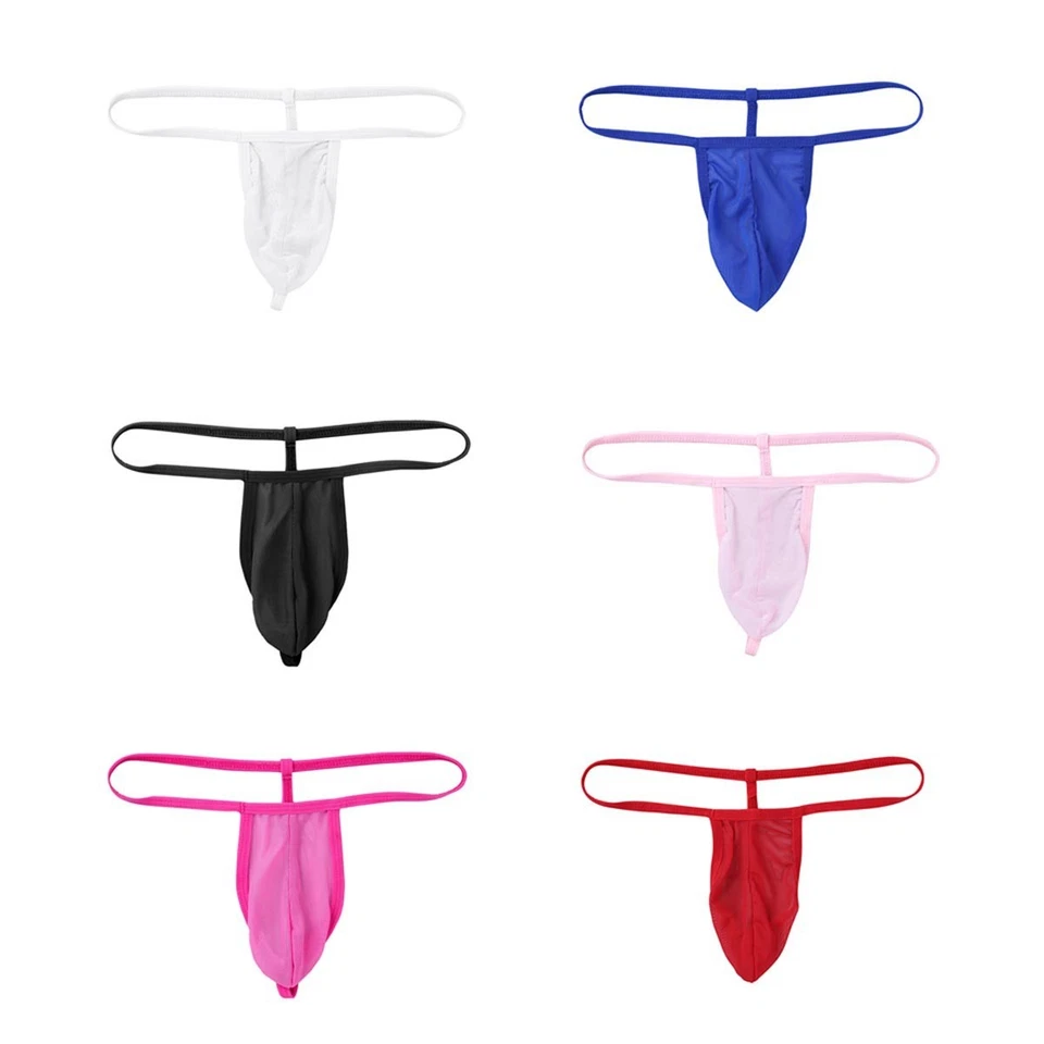 Herren String Tangas transparente Unterwäsche Low Rise Slips Bikini G-String - Bild 3 von 3