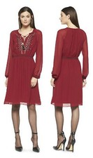 New Altuzarra Target Limited Edition Ruby Hill Peasant Embroidery Dress 4 6 8