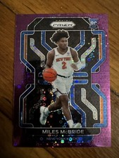 MILES McBRIDE PANINI PRIZM FASTBREAK PURPLE RC #42/75