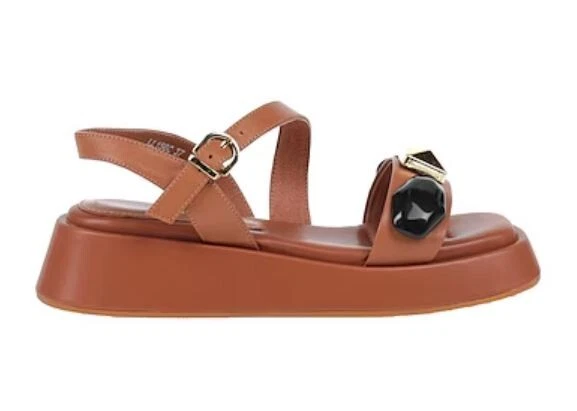 TIMBERLAND Sandali platform Luciano Barachini nuovi senza scatola taglia 37EU colore marrone impreziositi