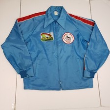 Vintage 80s Horizon Jacket Windbreaker L.A.W League Of American Wheelmen Patches