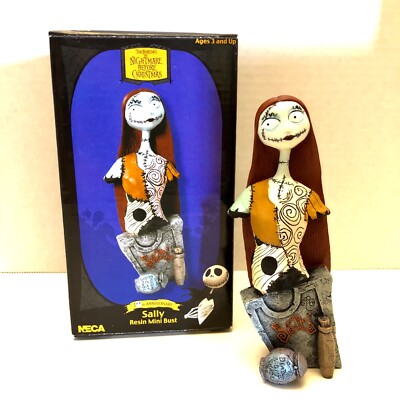 NECA 2003 Nightmare Before Christmas 10th Anniv SALLY 6  Resin Mini Bust NIB