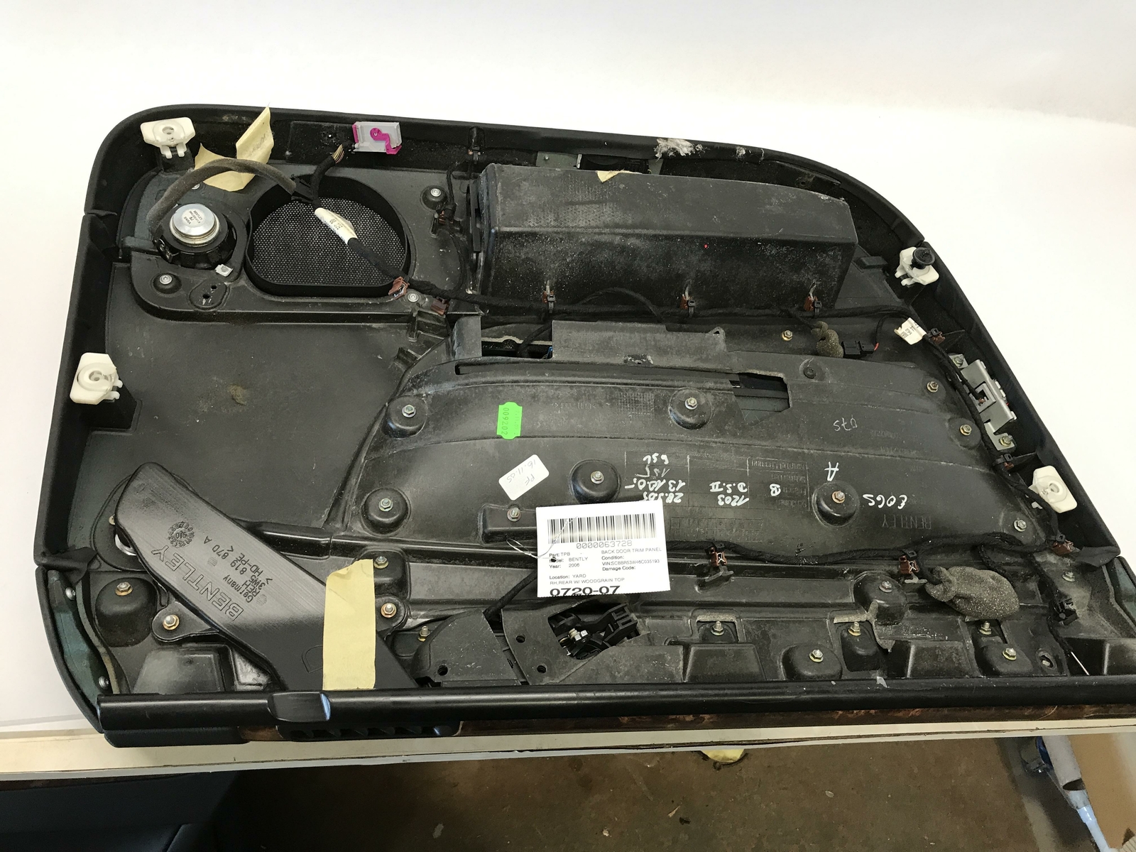 06 07 08 BENTLEY CONTINENTAL FLYING SPUR DOOR PANEL FRONT RIGHT RH PASS OEM