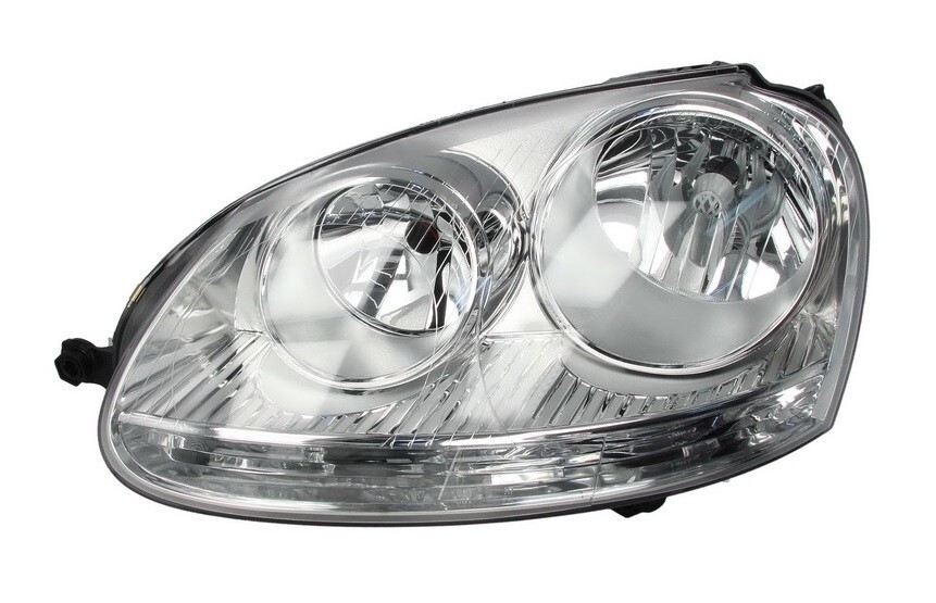 Phare avant gauche VW Golf V Jetta 3 optique de rechange électrique chrome avec moteur 2003-2009