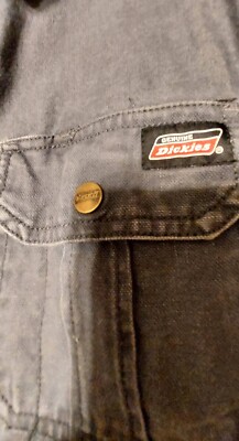 Vintage Dickies Hooded Gray Jacket sz L Full Zip, Workwear