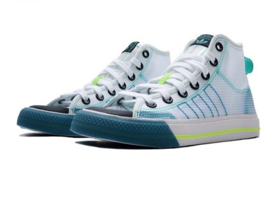 【adidas】NIZZA HI Rf Sn99 ハイカット ロゴ スニーカー ライム adidas Originals | Nizza Hi Rf Sn99 | High Tops | Cruise Fashion
