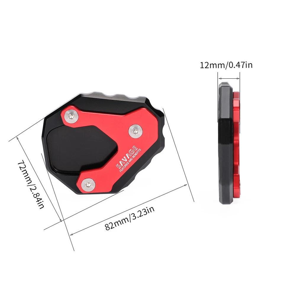 Placa de extensión de soporte lateral para HONDA NC750S DCT NC700X NC 700S / J Foto 2 de 4