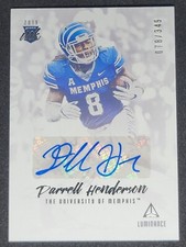 Darrell Henderson 2019 Luminance Rookie Ink Autograph 078/349 #RI-DHE A406