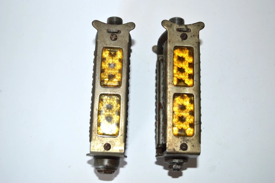 1 Paar Fahrradpedale 1930er Jahre Sportrad Halbrenner Fahrrad Teile - Bild 3 von 4