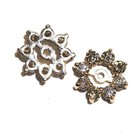 New 14k white gold .80ct SI3 G round diamond Halo stud earring jackets enhancer — photo 4