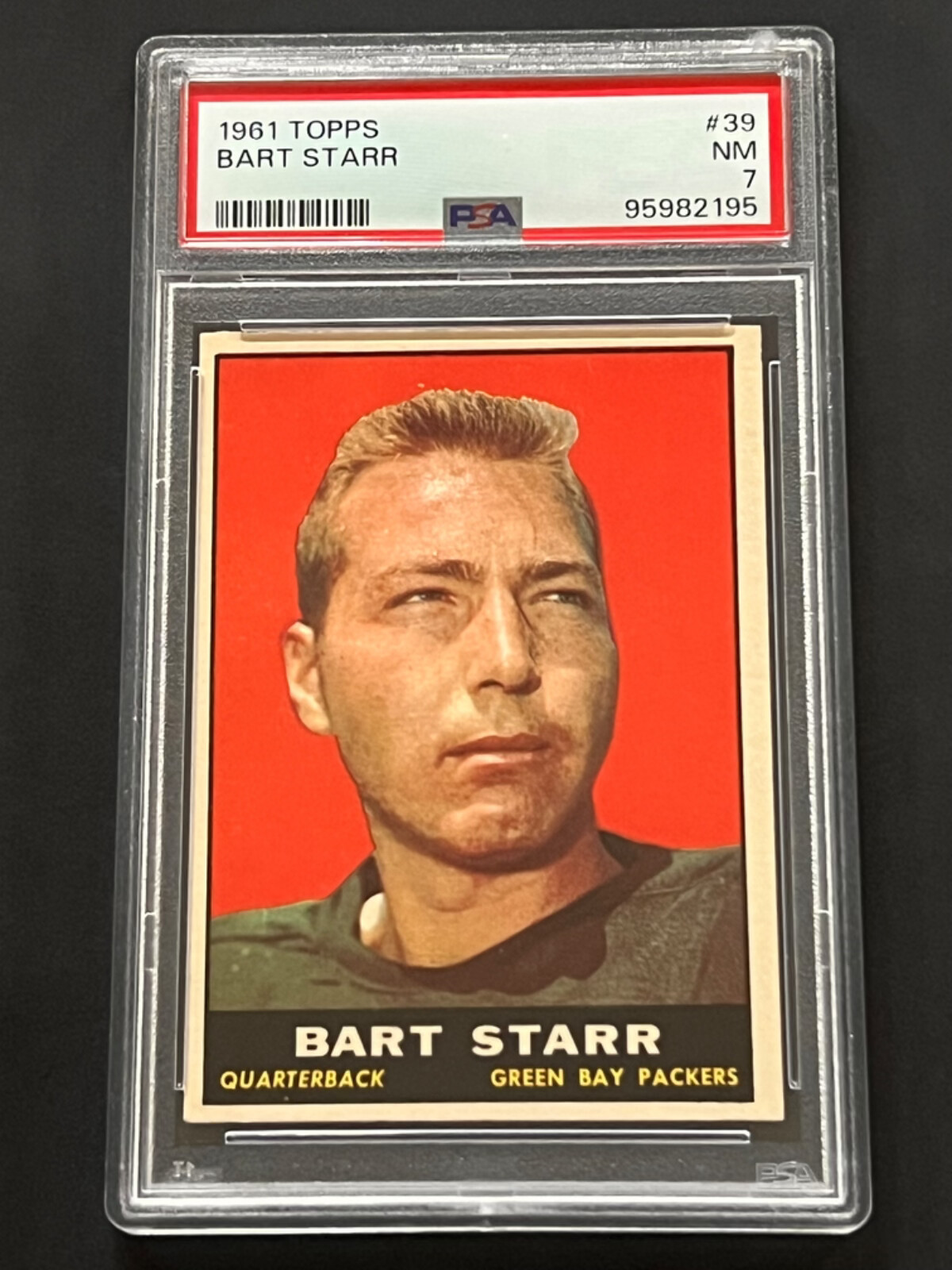 1961 Topps #39 Bart Starr PSA  7