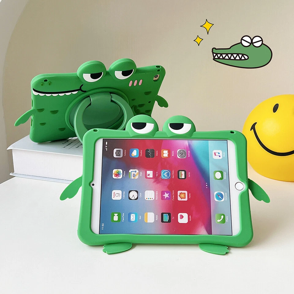 Funda con Soporte de Dinosaurio para iPad 5 6º 7º 8º 9º 10º Gen y 11ª Gen A16 Regalo para Niños Foto 4 de 4