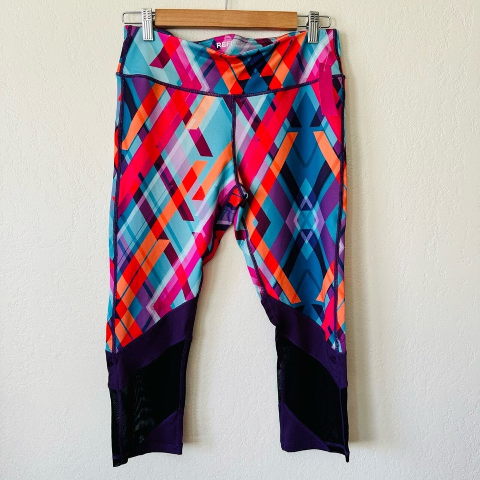 REFLEX | multicolored pattern athletic cropped le… - image 1