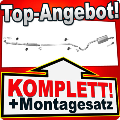 Auspuff für SKODA ROOMSTER 1.2 12V +VSD Auspuffanlage