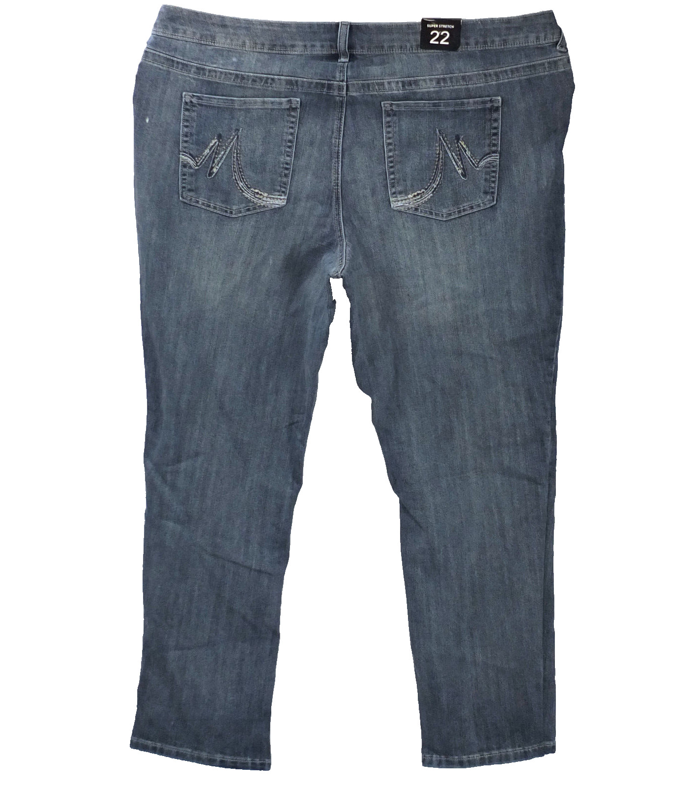 Straight Slim Embroidery Stretch