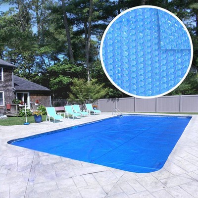 Pool Mate Solar Pool Covers 20' X 40' Rectangular Blue Polyethylene In Ground