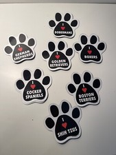 Dog Paw Shaped Magnets: Breed Specific Dogs, Gifts, Cars, Truck