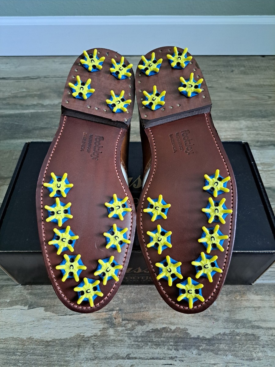 NEW Vintage Footjoy Classics Dry Mens Golf Shoes 51310 WH/BRN 9.5C