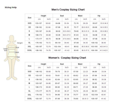 Size Matters: Your Go-To Chart for Anime Clothing Without the Guesswork