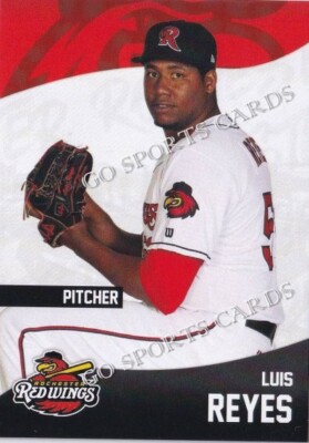 2022 Rochester Red Wings Luis Reyes RC Rookie Washington Nationals DR