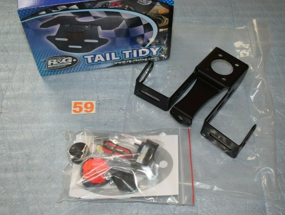 Support de plaque +Eclairage de plaque à led R&G YAMAHA YZF-R6 de 2006/2016 neuf - Photo 1/1