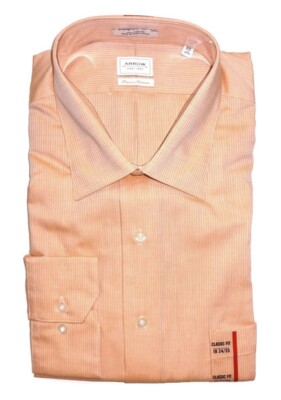 Arrow Mens Dress Shirt Classic-Fit 100% Cotton Long Sleeves Non-Iron MSRP  $65 | eBay