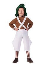 Fancy Dress Costume ~ Boys / Girls Oompa Loompa Childs Ages 3-10 Years