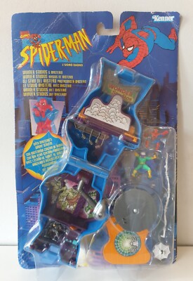 Spider-Man Wonder Studios Micro Superstars Playcase 1996 Bluebird Kenner - Neu