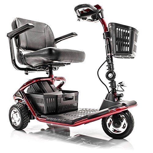 LiteRider 3-Wheel Folding Travel Mobility Scooter Red - Picture 3 of 3