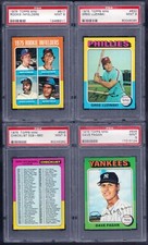 PSA 9 1975 Topps Mini #617 Rookie Infielders Doug DeCinces Manny Trillo POP 64
