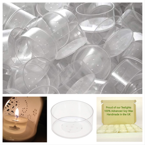 Polycarbonate Recyclable Clear Strong Tealight Cups Make Your Own