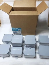CASE OF 10 Cantex 5133705   4" X 4" X 2" Molded Junction Boxes, N£W