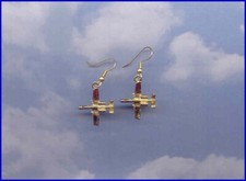 A-10 Earrings Aircraft Airplane Plane 99's Aviatrix Made in the USA