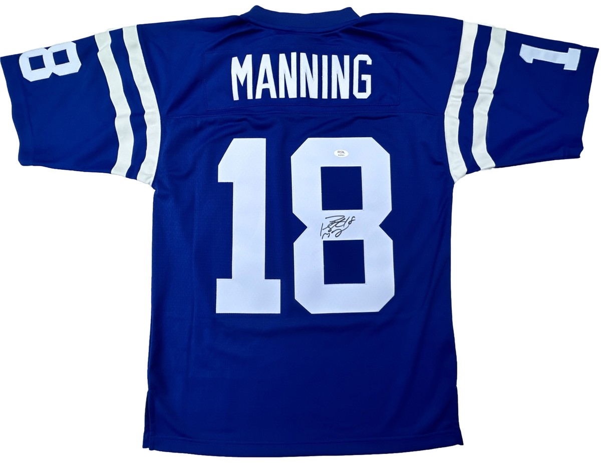PEYTON MANNING #18 SIGNED INDIANAPOLIS COLTS MITCHELL & NESS