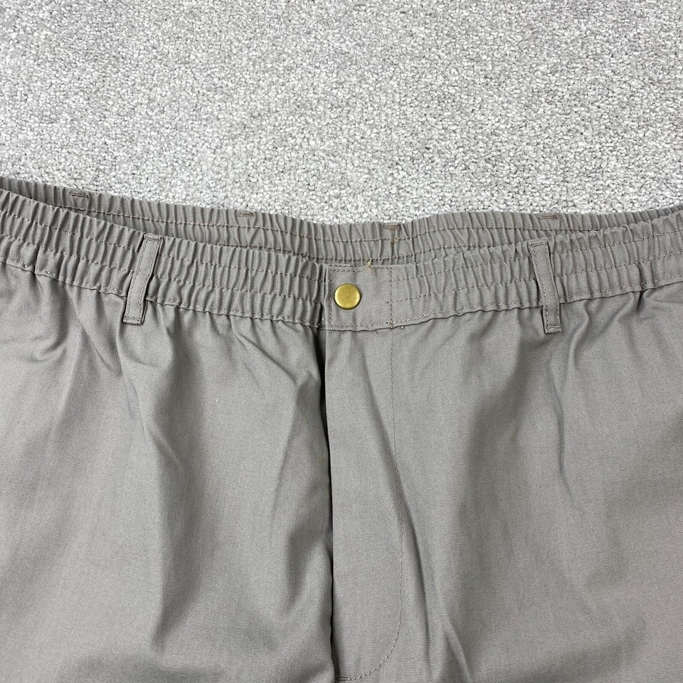 Haband Casual Joe Cargo Pants Men's Size 48X29 Gray Elastic Waist