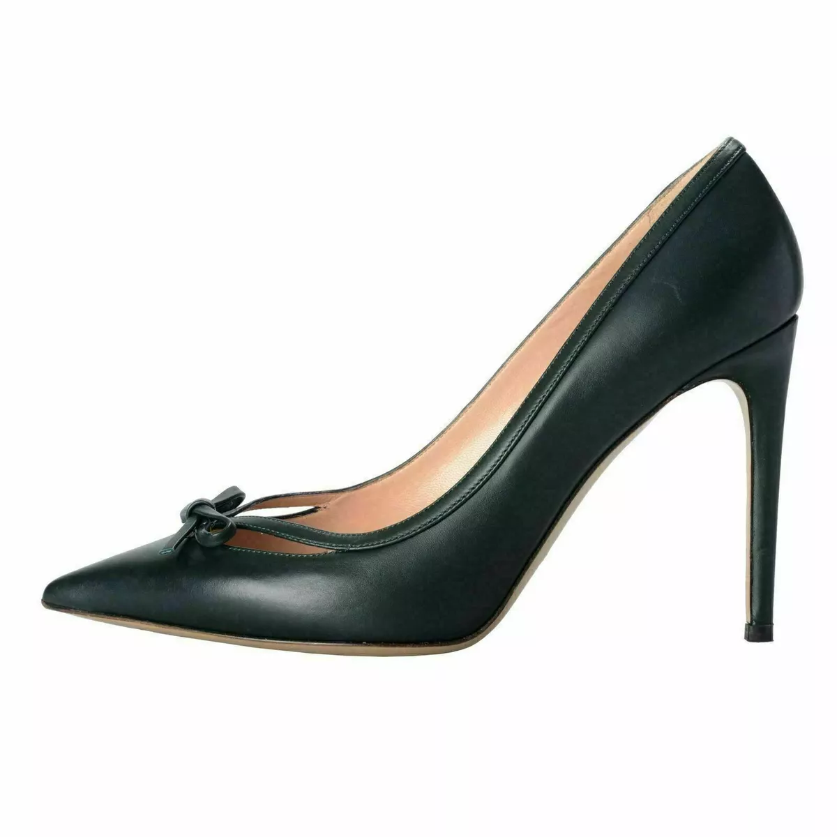 Dark green cheap pumps shoes