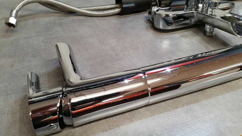 Lot Robinet Mitigeur cascade chrome 2 Lavabos et 1 Baignoire Salle de bains_C7 - Photo 4/4