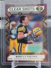 2020 Illusions Football Brett Favre #12 Clear Shots Green Bay Packers NFL