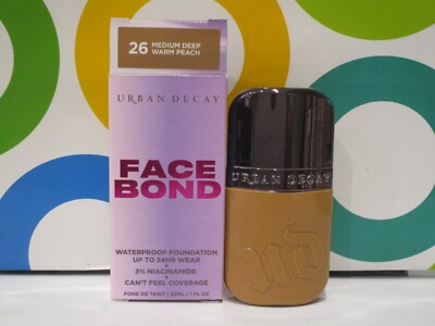 URBAN DECAY ~ FACE BOND WATERPROOF FOUNDATION UP TO 24 HR ~ # 26 MEDIUM DEEP