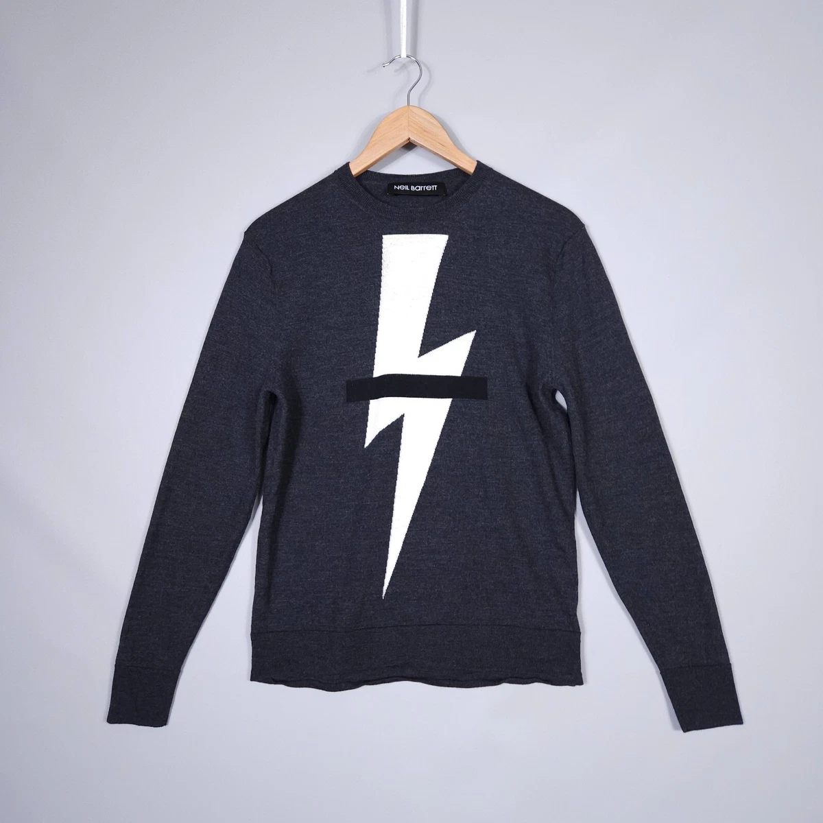 Lightweight Wool Neil Barrett Lightning Bolt Jumper NEIL BARRETT Lightweight Wool Neil Barrett Lightning Bolt Jumper NEIL BARRETT