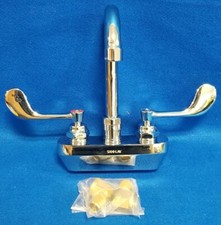 Sani Lav 27 Gooseneck Service Sink Faucet, Chrome Finish, 2 gpm Flow Rate